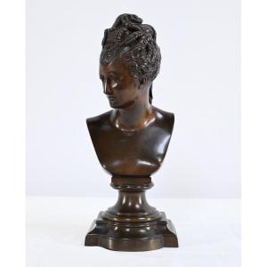 Bronze Bust Of Diane De Poitiers, After J.goujon – Late 19th Century