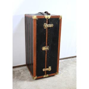 Secretary Trunk, Mahogany Interior, Stamped Innovation – 1900