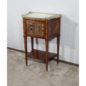 Small Mahogany Living Room Table, Louis XVI Style – Mid-19th Century