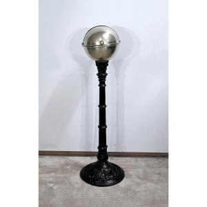 Rare Bistro Ball In Brass And Cast Iron, Art Nouveau - 1900