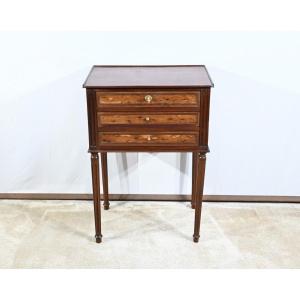 Petite Commode Chiffonnière En Acajou De Cuba, Style Louis XVI – 1ère Partie XIXe