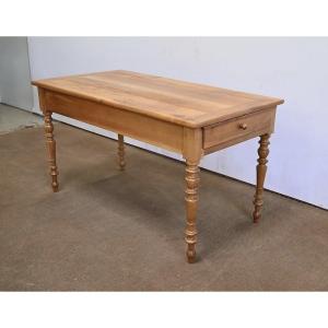 Rectangular Table In Blond Cherry, Louis-philippe Style – 2nd Part 19th