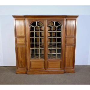 Property Library In Solid Mahogany - Late 19th Century