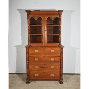 Teak Showcase Commode – Late 19th Century