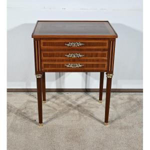 Small Chiffonnière Dressing Table Commode In Rosewood And Mahogany, Louis XVI – 18th Century