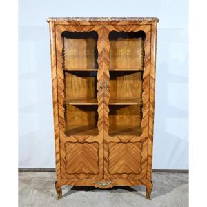Small Rosewood Showcase, Louis XV Style – Early 20th Century