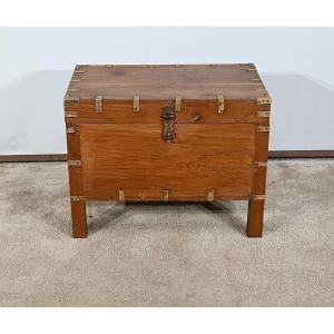 Solid Teak Chest – Late 19th Century