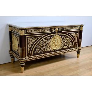 “marie-antoinette” Ceremonial Commode In Mahogany, After G.benneman And J.stöckel – Early 20th Century