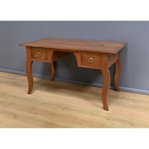 Cherrywood Desk Table, Louis XV Style – Part 2 Of The 19th Century