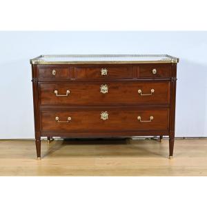 Commode En Acajou De Cuba, époque Louis XVI – 2ème Partie XVIIIe