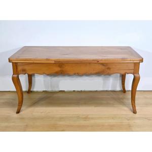  Extendable Cherry Wood Farmhouse Table Seats 10 To 16 – Part 2, 19th Century