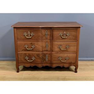 Nantes Arbalète Commode In Cuban Mahogany, Louis XV Period – 18th Century
