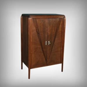 Cabinet en Acajou et Palissandre, Art Déco, goût J.Leleu – 1930