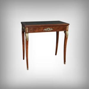Small Return From Egypt Mahogany Desk, Empire Style – Mid-19th Century
