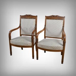 Pair Of Armchairs, Empire Period – Early 19th Century