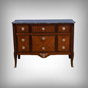 Mahogany And Rosewood Chest Of Drawers, Louis XVI Style – Early 20th Century