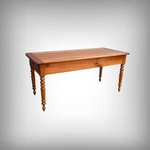 Table de Ferme en Merisier – Fin XIXᵉ