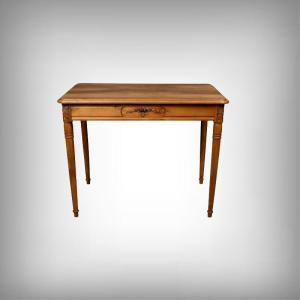Walnut Table-desk, Maison Henry Geneste - 1st Part 20th Century