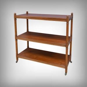 Blond Mahogany Sideboard On Castors - Early 20th Century