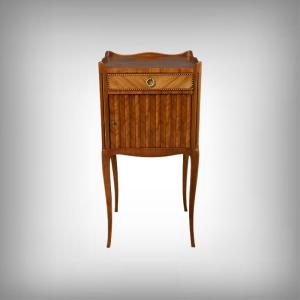 Table De Salon In Marquetry, Transition Style Louis XV Louis XVI - Mid 20th Century