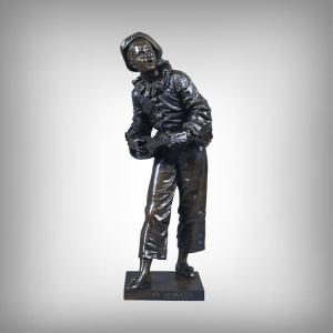 Important Bronze « Au clair de la Lune », signé Bouret – Fin XIXe