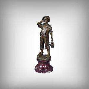 Bronze « Le Petit Porteur d’Eau », signé Dubois – Fin XIXe