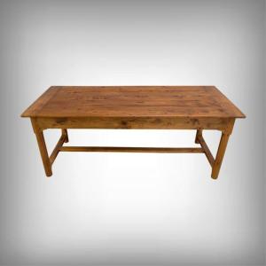 Farmhouse Table In Ash & Oak – Late 19th Century