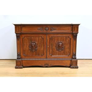 Buffet Commode Écritoire de Propriété, en Acajou et Citronnier, goût Restauration – 1ère Partie