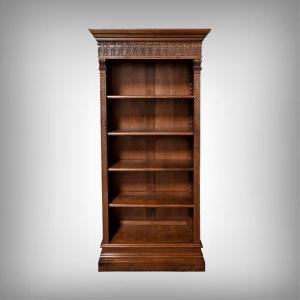 Small Walnut Bookcase – Early 20th Century
