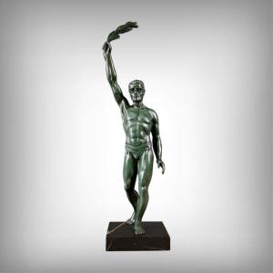Régule Sculpture “la Victoire,” Art Deco – Early 20th Century