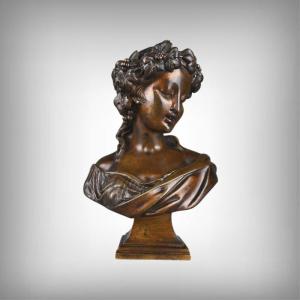 Bronze Bust Of A Bacchante – Early 20th Century