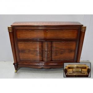 Exceptional Ceremonial Buffet In Rio Rosewood And Sycamore, Attributed To J. Leleu - 1940