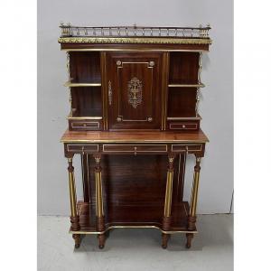 Mahogany Cabinet, Louis XVI Style, Napoleon III Period - Nineteenth