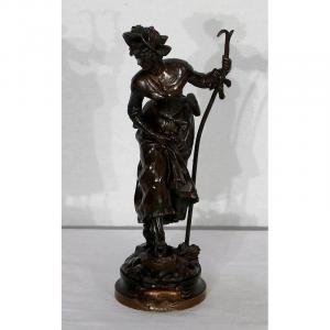 Bronze “miss Helyett” By A.gaudez – Late 19th Century