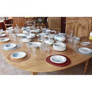 Important Earthenware Table Service From Gien - Late Nineteenth