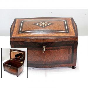 Small Box In Veneer Wood, Napoleon III Period - Nineteenth