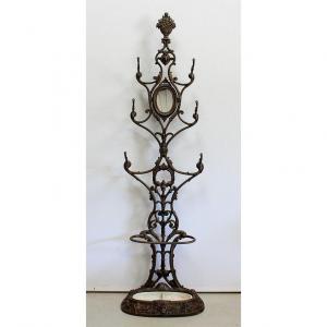 Umbrella Stand In Cast Iron, By A. Corneau, Charleville Brothers - Late Nineteenth