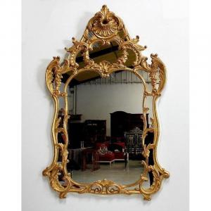 Important Mirror In Golden Wood, Regency Style - Early Twentieth