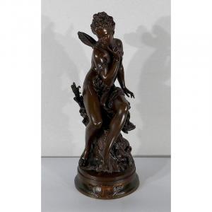  Important Bronze « Ondine » Par M. Moreau – Milieu XIXe 