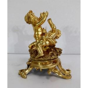 Group In Gilt Bronze, In The Style Of Louis XV, Napoleon III Period - Circa 1850