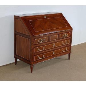Louis XVI Scriban Commode In Mahogany And Precious Wood - Eighteenth