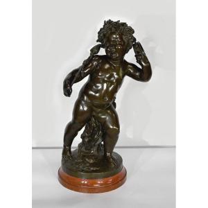 Important Bronze « L’enfant Joyeux » De B. Rougelet – Fin XIXe