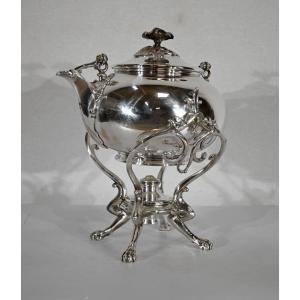 Samovar In Silver Metal, Maison Christofle - Early Twentieth