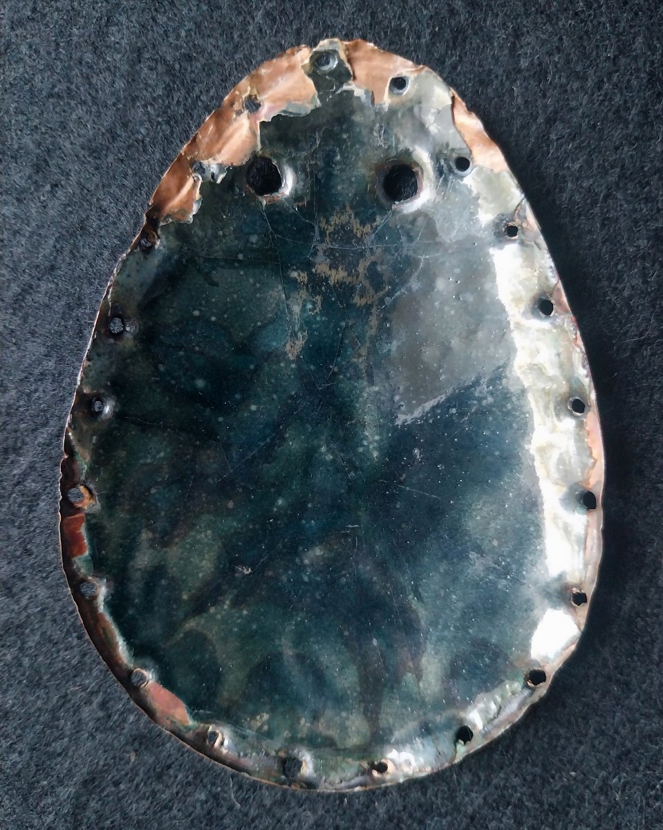 Louis XIV-era French Enameled Plaque For Game Purse -photo-3