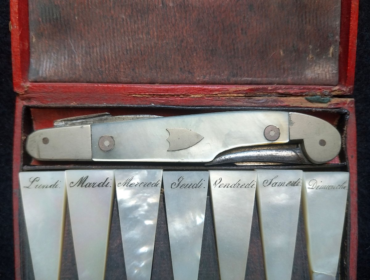 Stamp Book And Penknife By Grandcher In Petit Dunkerque (paris), Circa 1805-photo-2