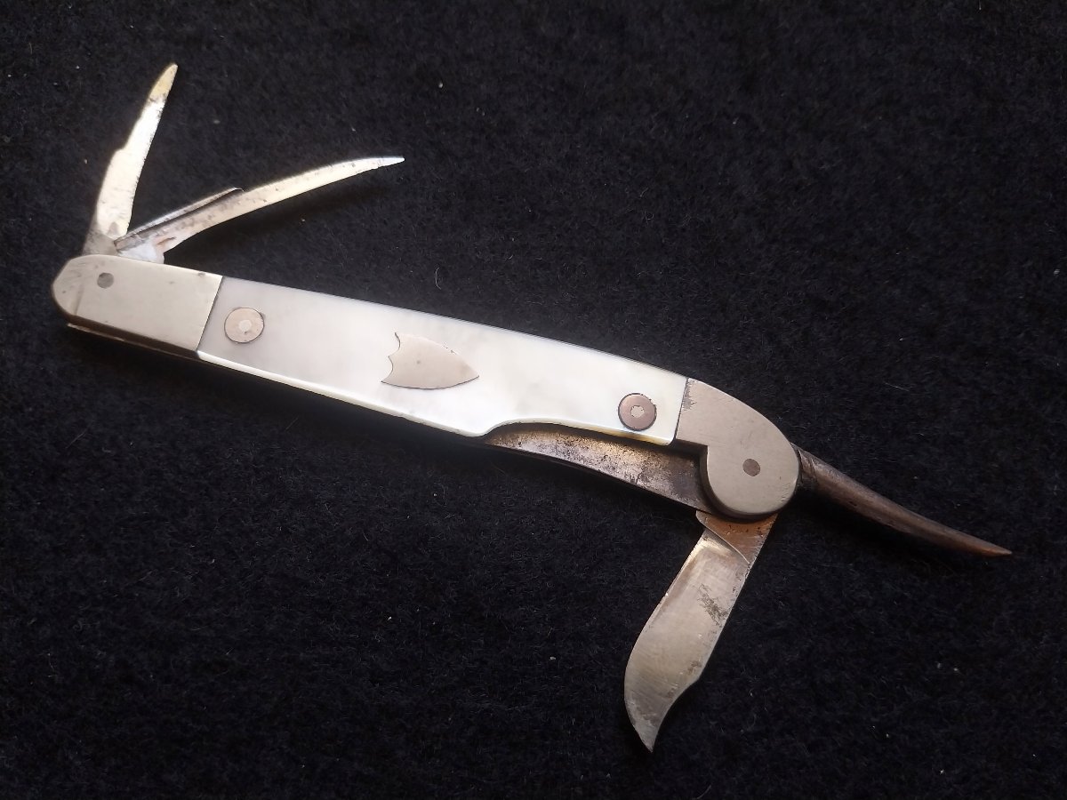 Stamp Book And Penknife By Grandcher In Petit Dunkerque (paris), Circa 1805-photo-4
