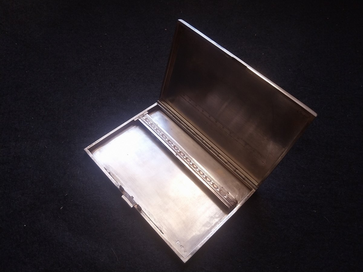 Hénin & Cie Silver Cigarette Case, C. 1930–40-photo-3