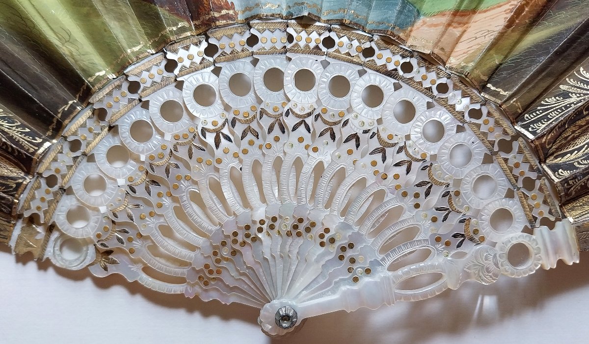 Fan With Optical System - France - Galeries Du Palais Royal - C. 1825-photo-4