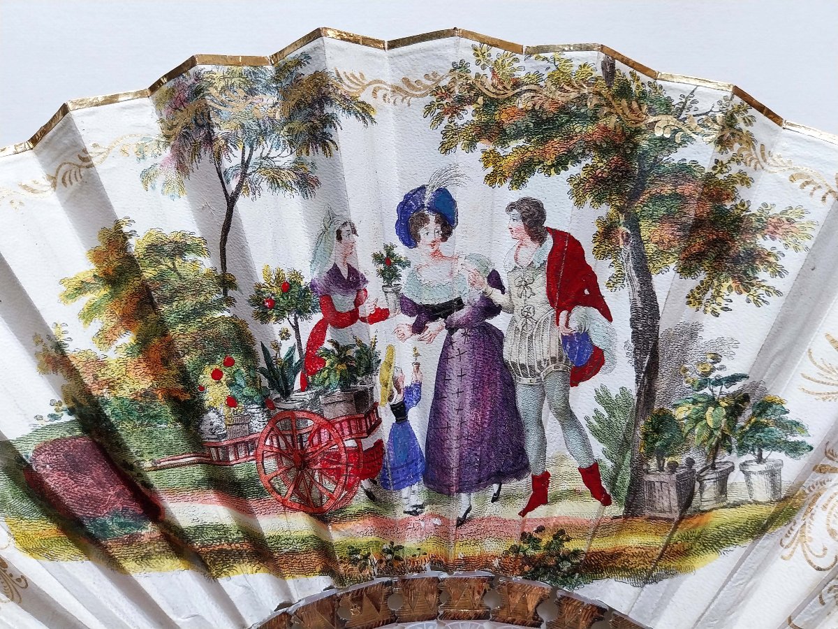 Fan With Optical System - France - Galeries Du Palais Royal - C. 1825-photo-4