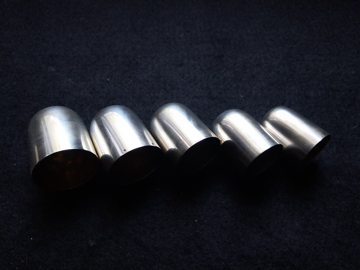 GOBELETS DE CHASSE Schnapsbecher EN ARGENT - NURTINGEN c. 1900 -photo-3